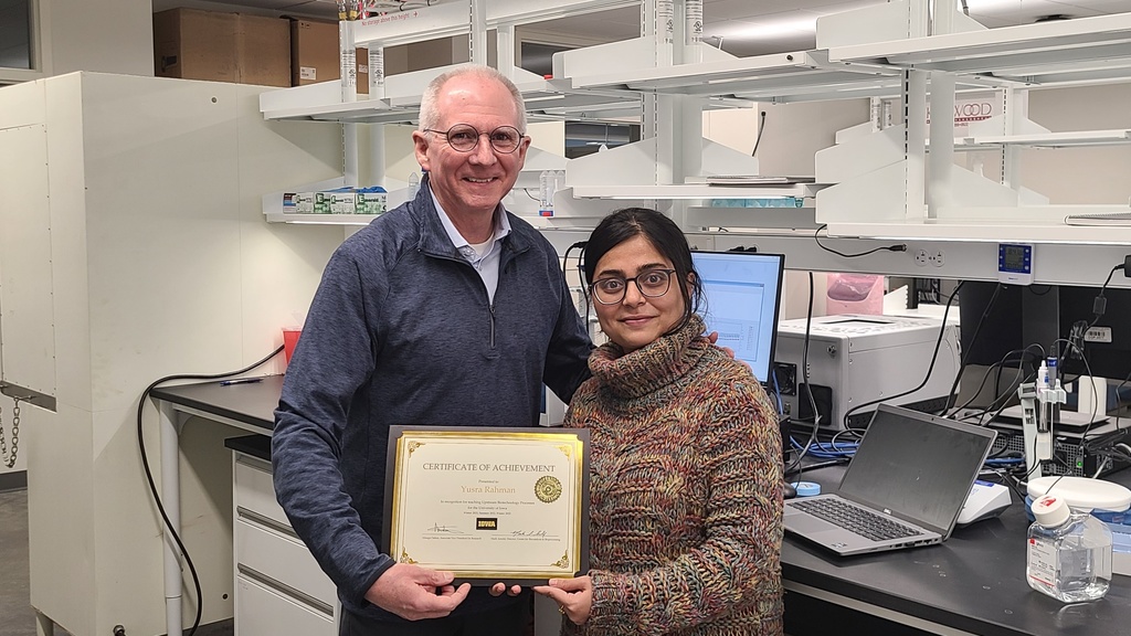 Yusra - certificate of achievement